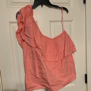Pink one shoulder